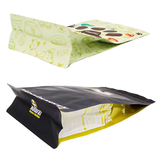 Custom Flat Bottom Snack Food Grade Stand Up Pouch Bags