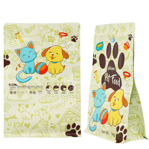 Custom Flat Bottom Snack Food Grade Stand Up Pouch Bags