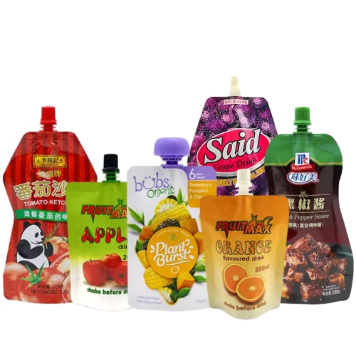 Aluminum Foil Spout Pouch Juice Bags-Premium Custom Beverage Packaging